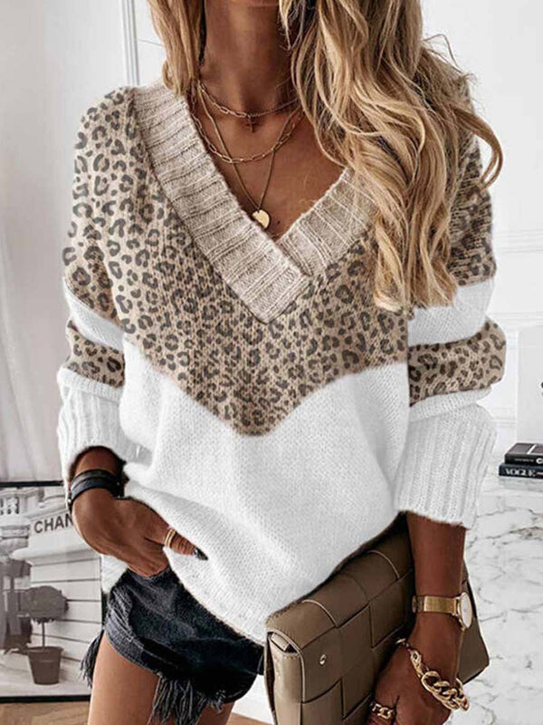 V-Neck Knitted Sweater