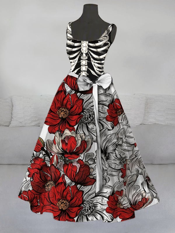 Women's Halloween Print Dress