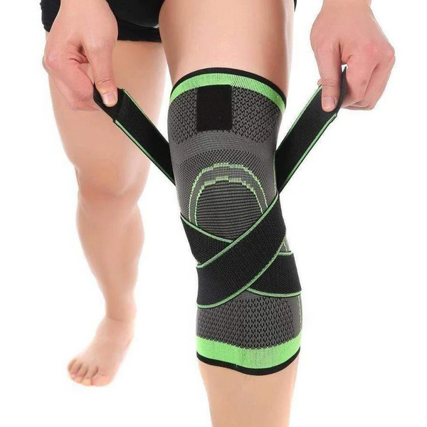 Knee Brace Compression Sleeve with Patella Stability Straps